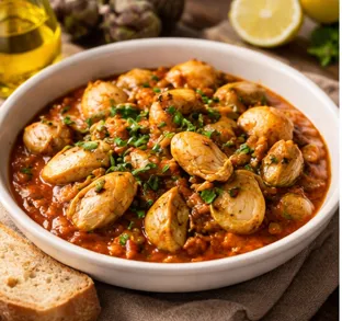 Umido di seppie e carciofi